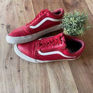 Red Vans Size 12